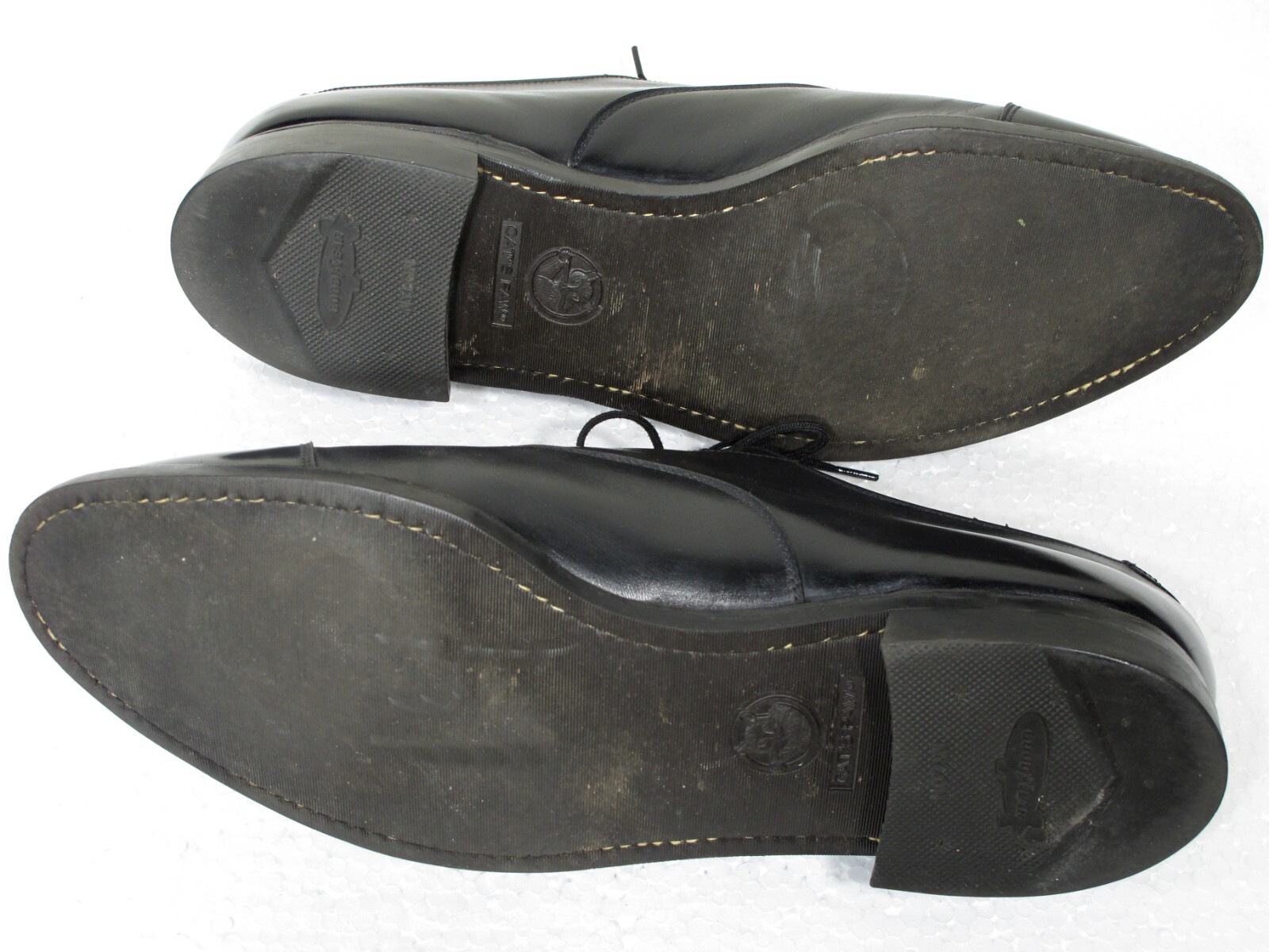 ET Wright Cordwainer Dress Shoes 11D Black Captoe Oxfords Goodyear Welt USA
