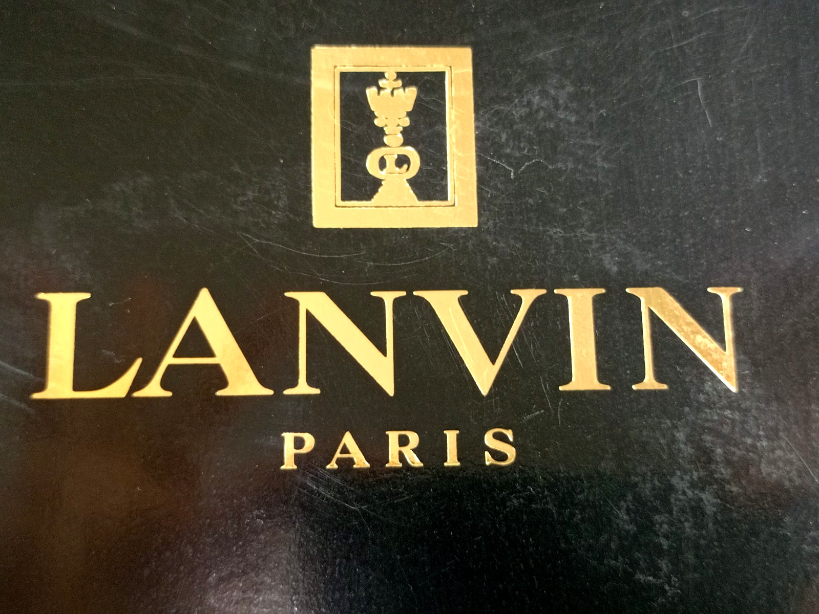 VTG Lanvin Paris White Swiss Cotton Dress Shirt XL Japan French Cuff NOS Box