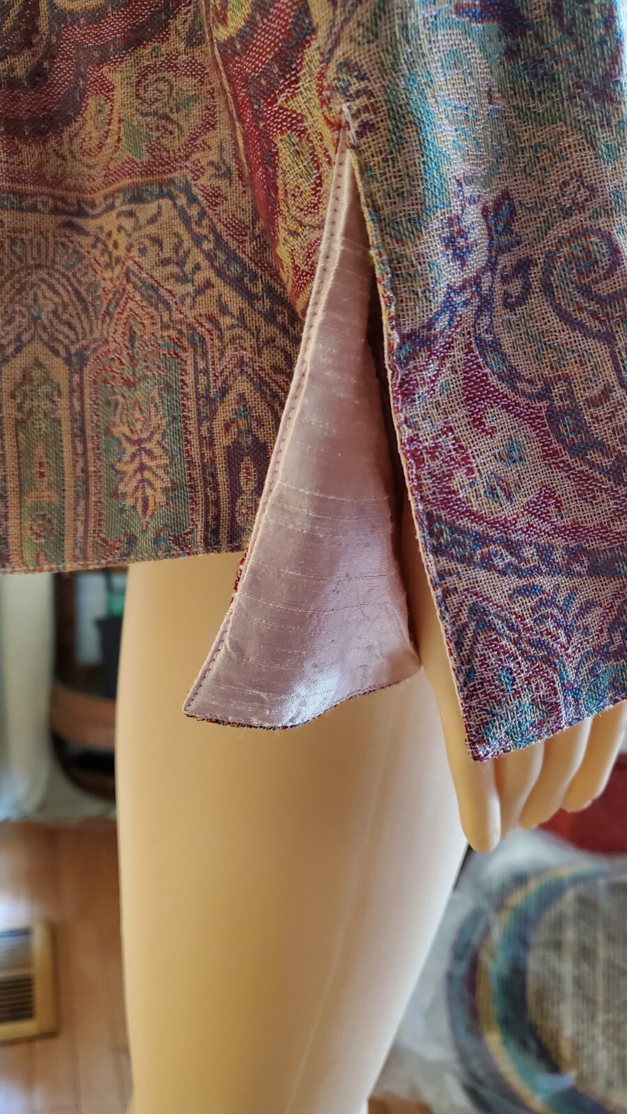 Soft Surroundings Brocade Jacket Medium(10-12) Wool/Silk. Cami Not Available.