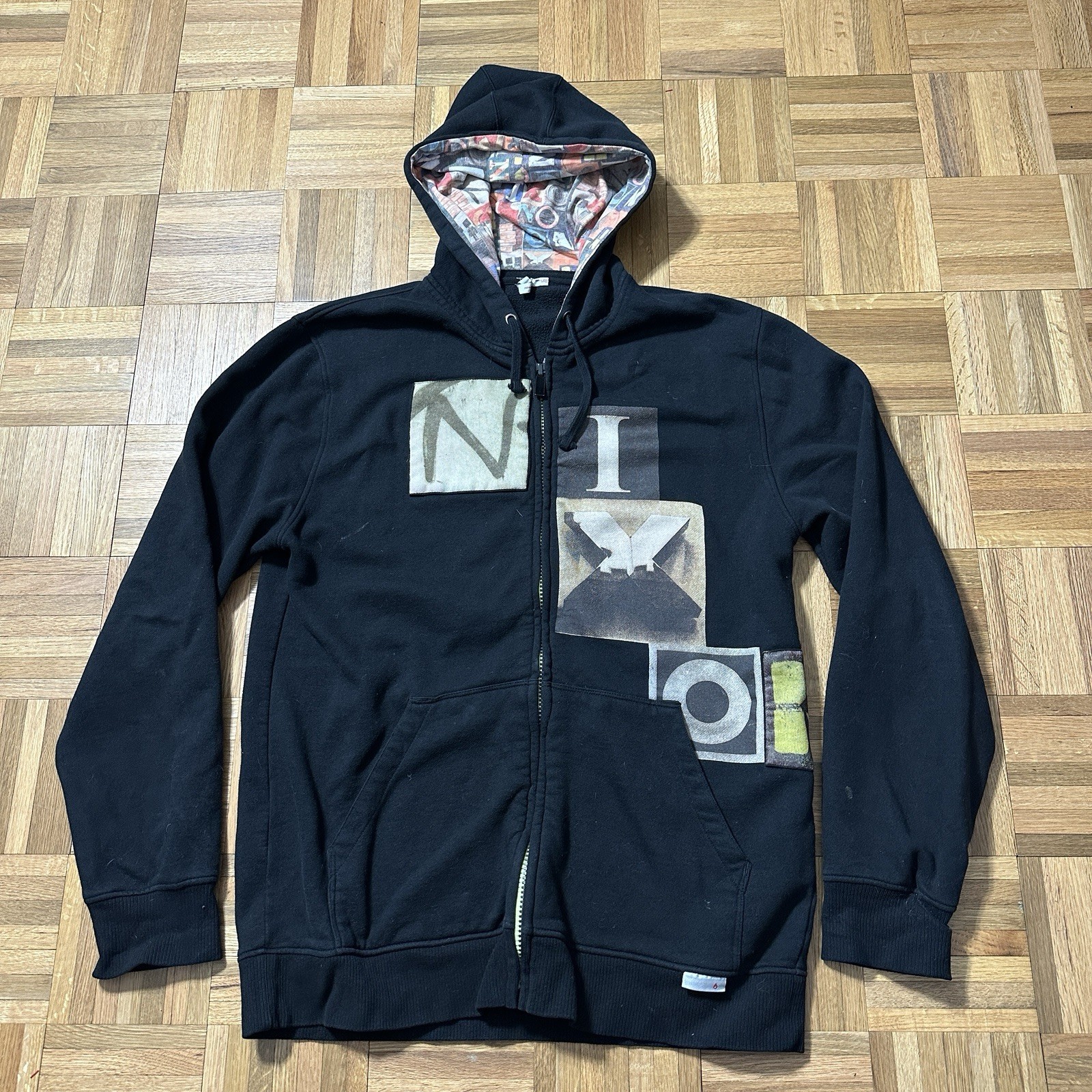 Vintage Nixon Premium Accessories Zip Up Hoodie 2000s XL