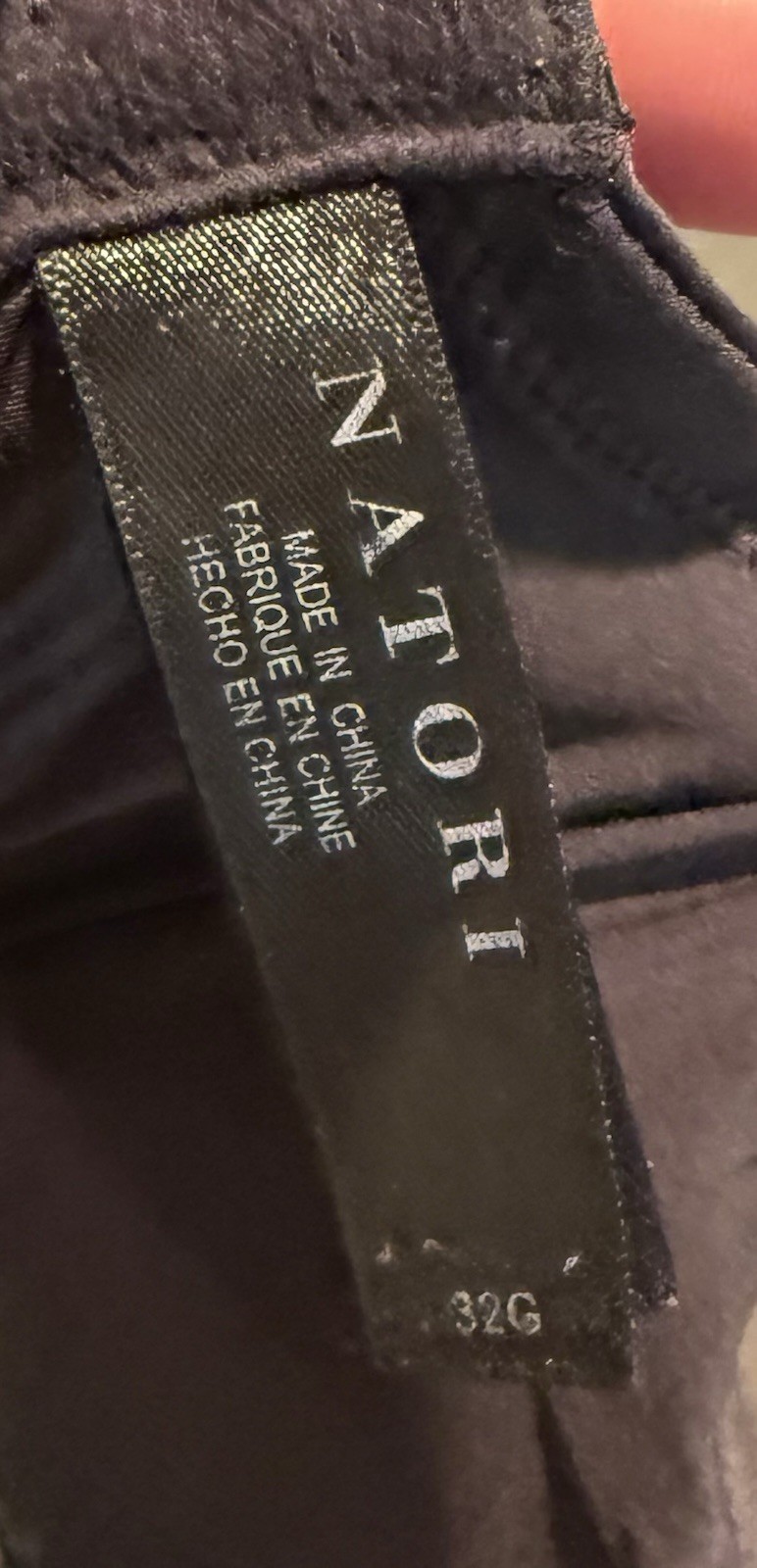 Natori Set of 2 Convertible Bras Women’s US32G Black & Charcoal Underwire