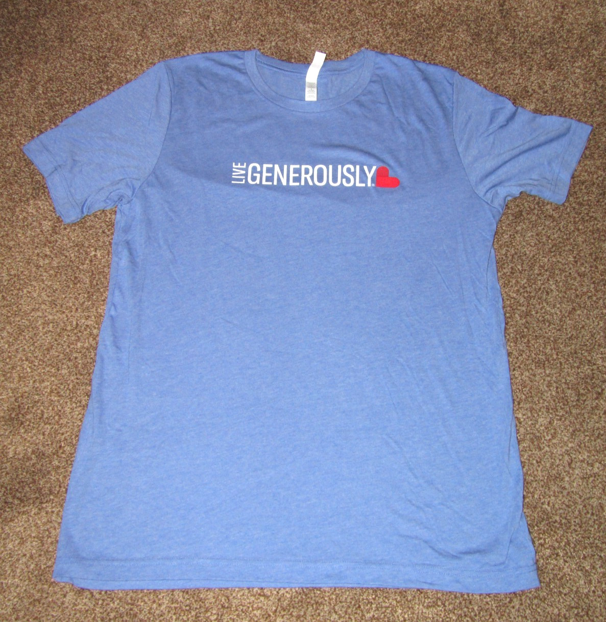 Live Generously T-Shirts Thrivent Blue Large X-Large 3XL NWOT