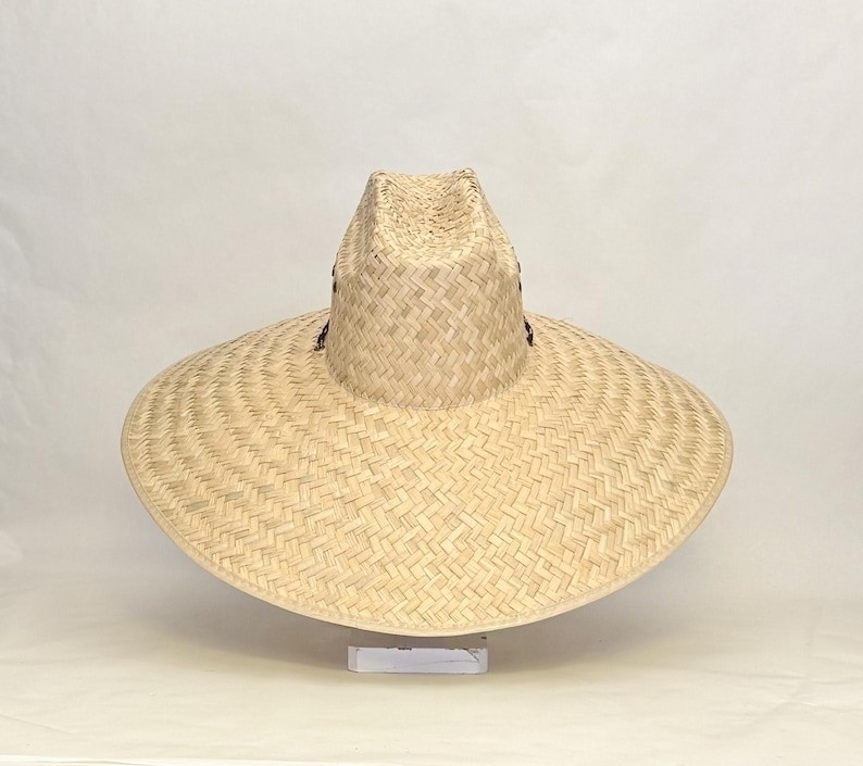 Jumbo Straw hat Natural color maximum sun coverage approximately 21″ x 21″