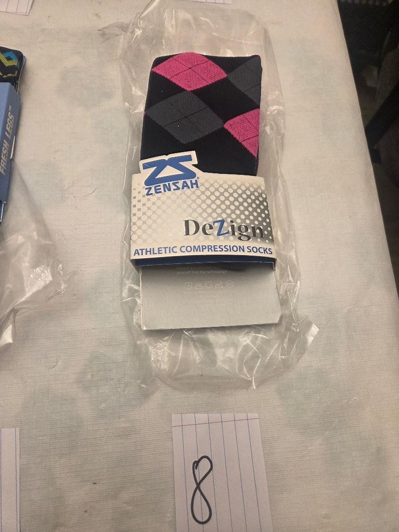 Zensah Tech+ PLUS ARGYLE Compression Socks Pick Size & Color