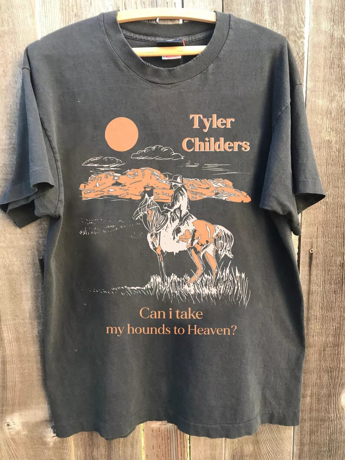 Tyler Childers Band Shirt, Country Music Concert Charcoal Unisex Tshirt S-5XL