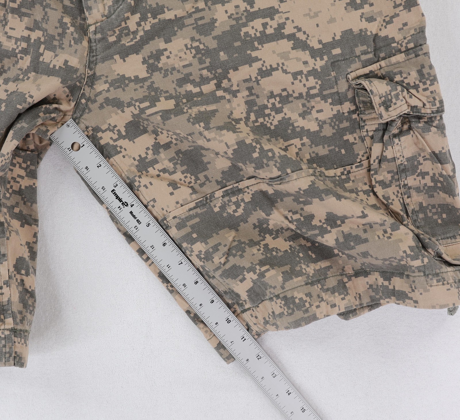 Rothco Infantry Utility Shorts Mens XL Beige Camo Cargo Cotton Army Outdoor NWT