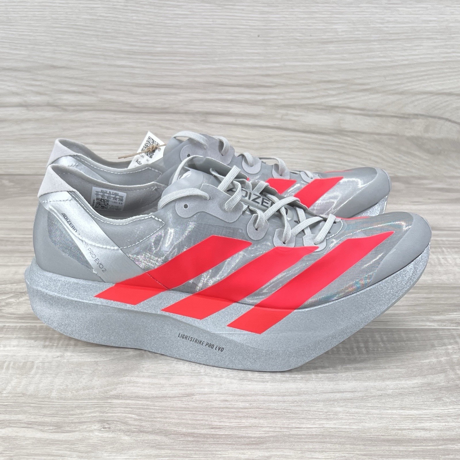 Size 10 – adidas Adizero Adios Pro Evo 2 Silver JR7259 Brand New DS