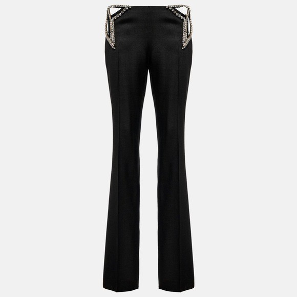 STELLA MCCARTNEY ULTRA LOW-RISED DIAMOND STAR PANTS $2,993