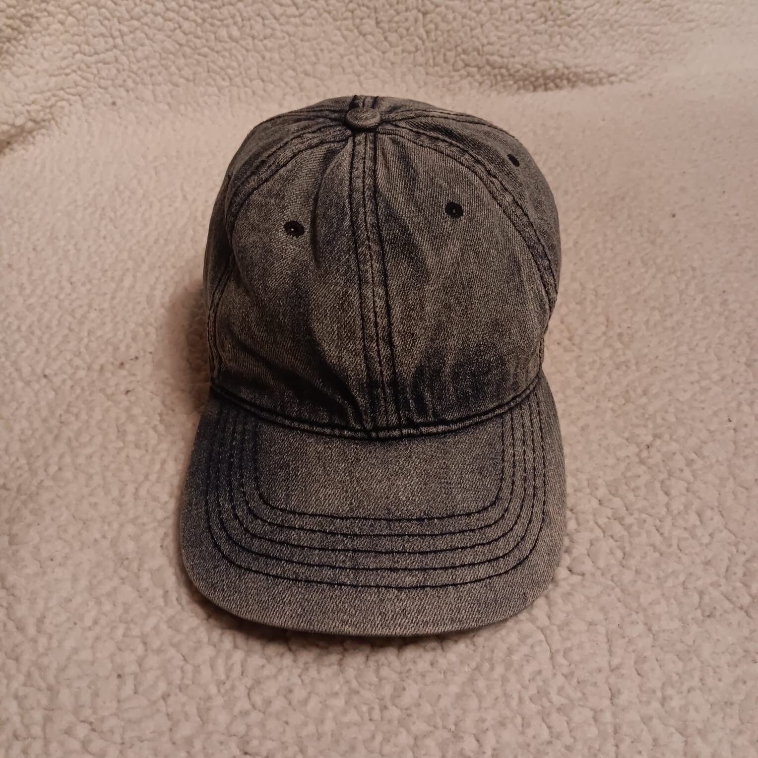 Blue Denim Dad Hat OSFM Cotton Washed Solid Plain Polo Style Baseball Ball Cap