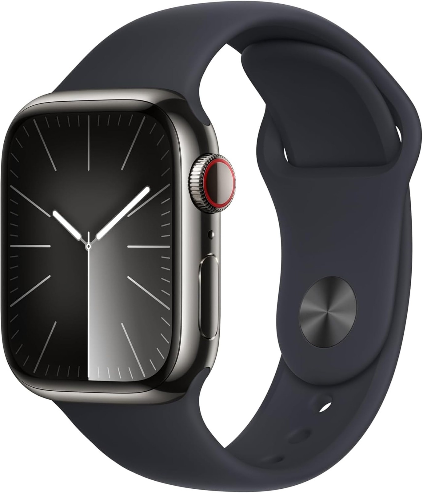 Apple Watch Series 9 [GPS + Cellular, 45mm] – Graphite Stainless Steel Case with