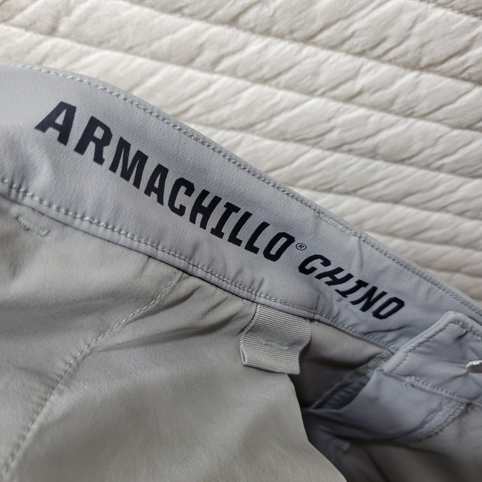 Duluth Trading Men Size 40 x 30 Pants Gray Armachillo Chinos Straight Stretch
