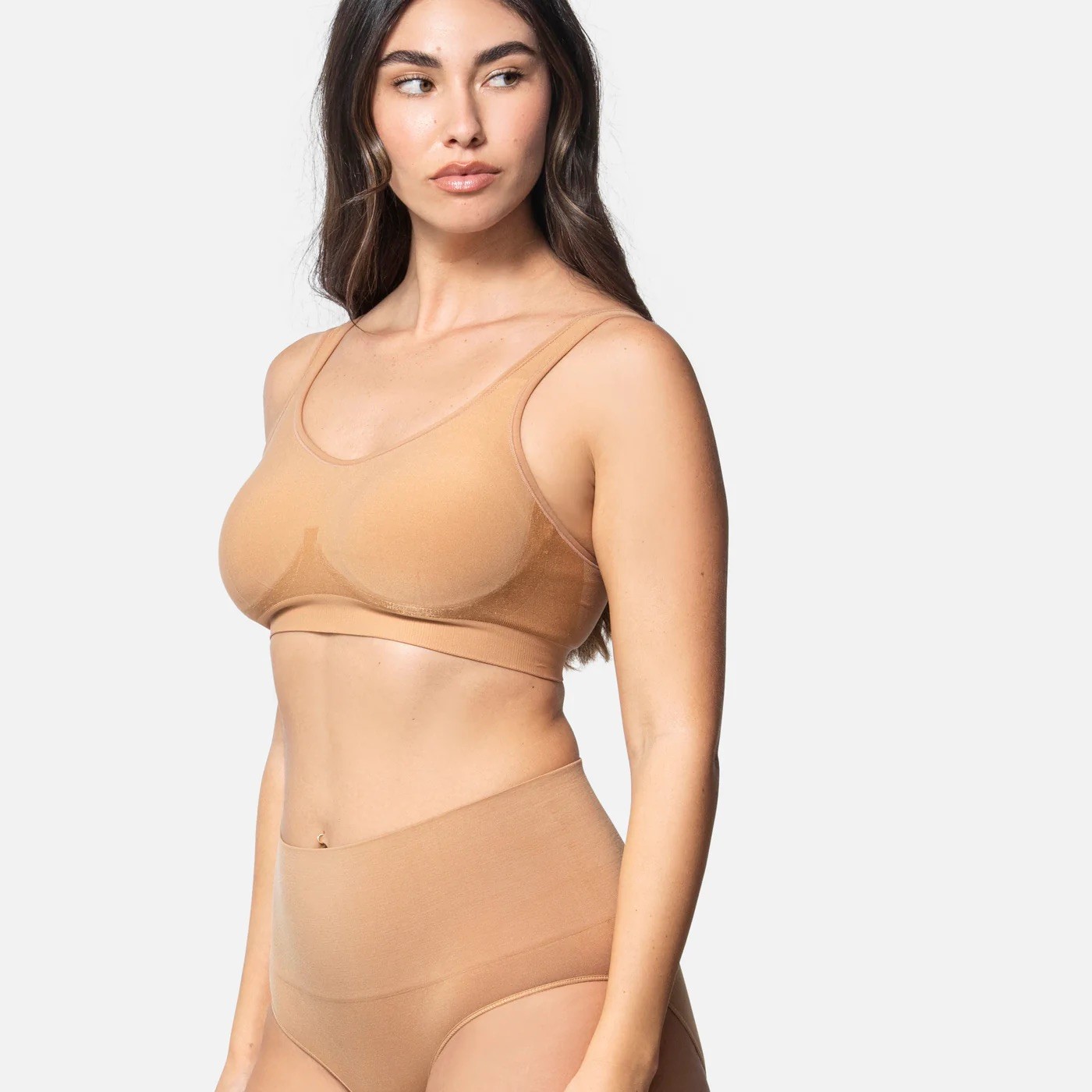 UNDEROUTFIT Comfort Bra #457 Coffee Size LARGE