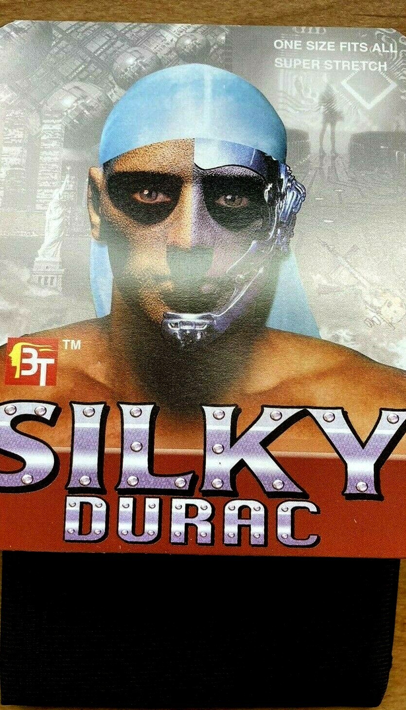 One Pack BLACK SILKY SATIN DURAC SUPER STRETCH QUALITY ONE SIZE FITS ALL