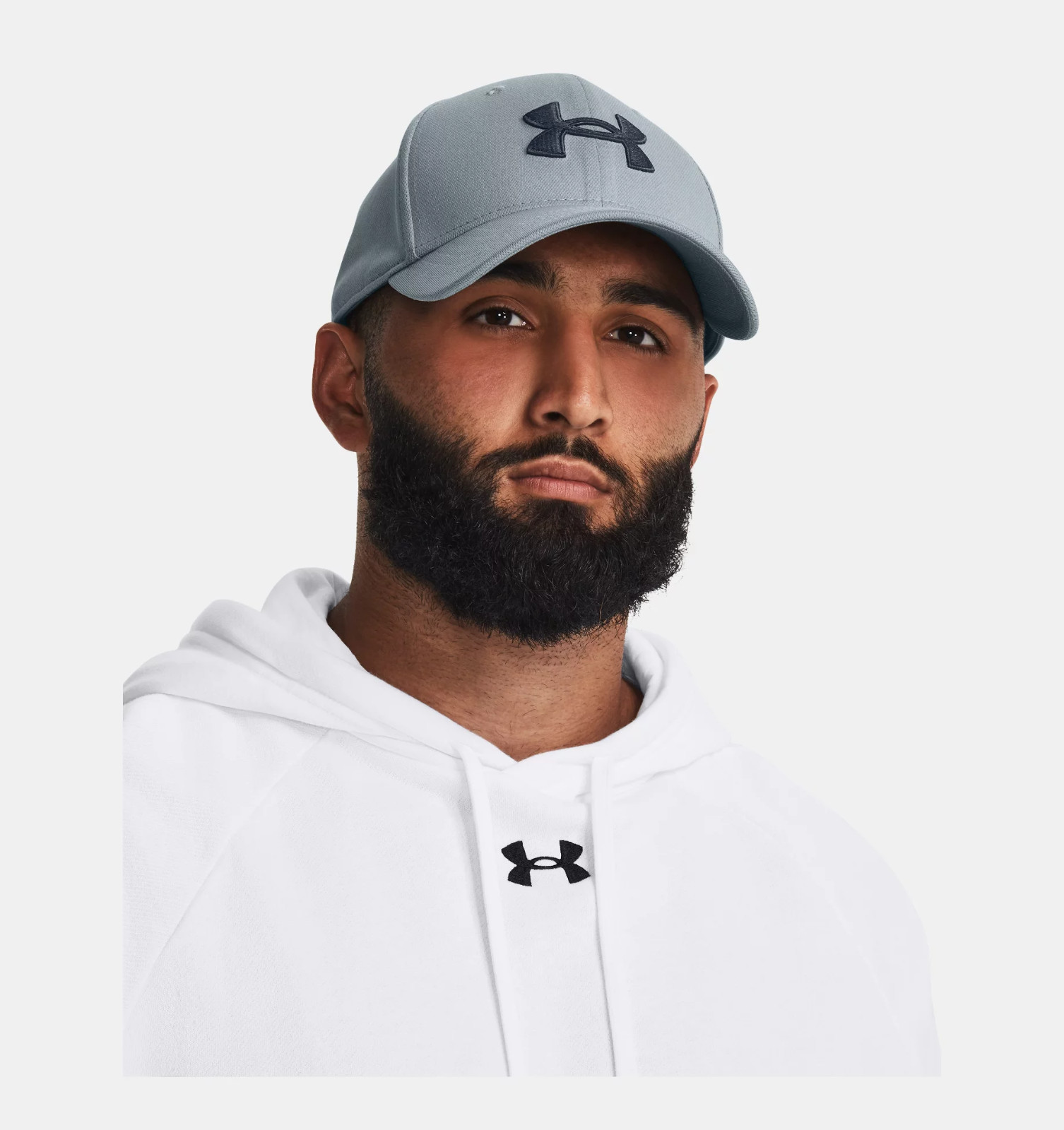 Under Armour Men UA Blitzing Cap Harbor Blue Stretch Baseball Hat 1376700-465