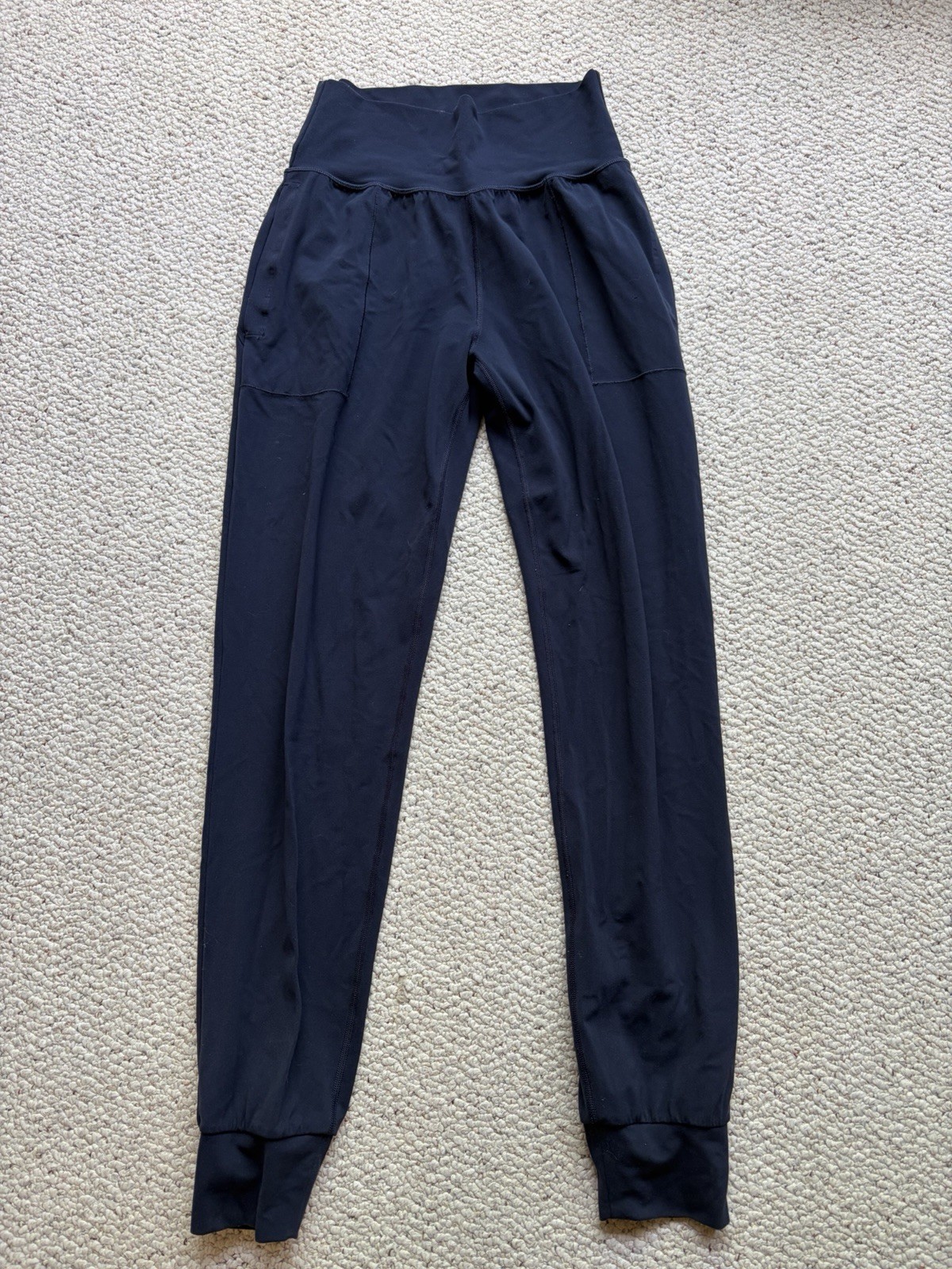 Athleta 531288 Womens Salutation Jogger Pant Sz ST Navy Blue Leisurewear Active