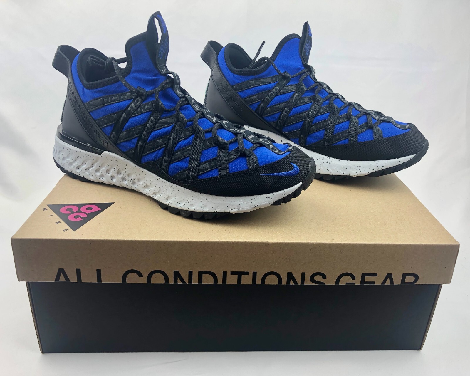 Nike ACG React Terra Gobe Hyper Royal Green Black BV6344 400 NIB Mens [9, 10.5]