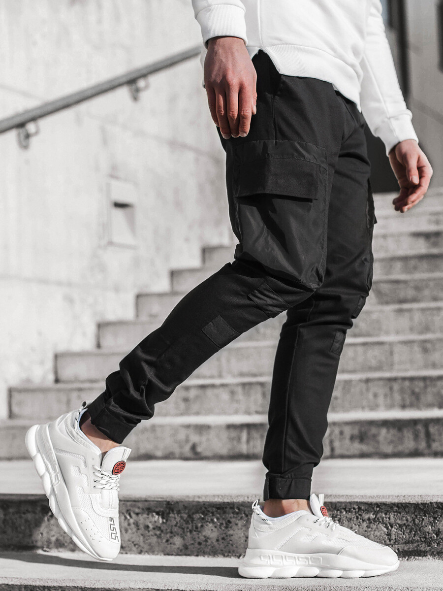 Men’s Casual Joggers Pants Sweatpants Cargo Combat Loose Tapered Leg Trousers