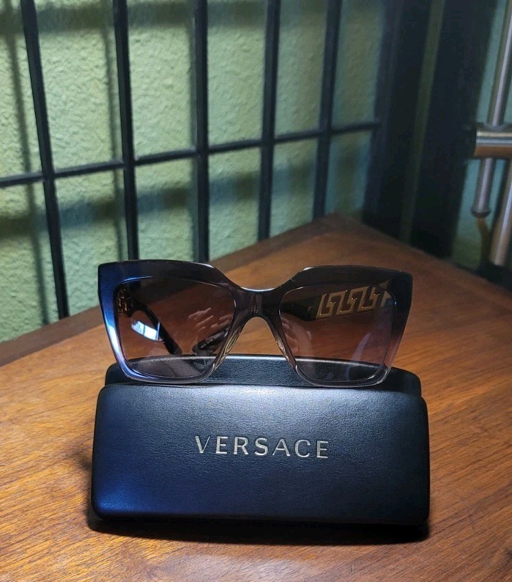 Versace MOD. 4418 Women’s Cat Eye Sunglasses Brown Gradient UV400 145mm
