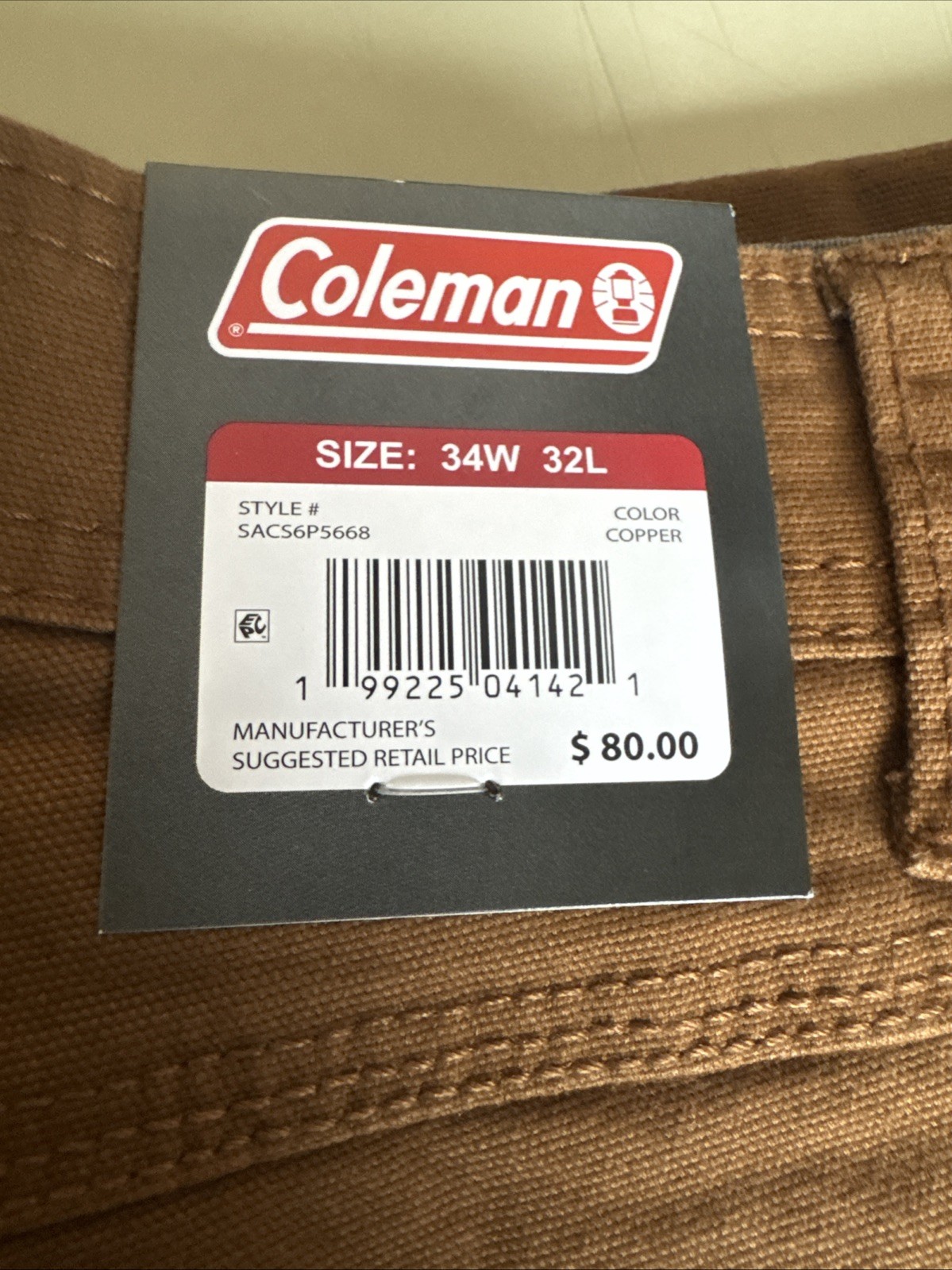 PICK SIZE / COLOR – Coleman Men’s Stretch Tear Resistant Utility Pants