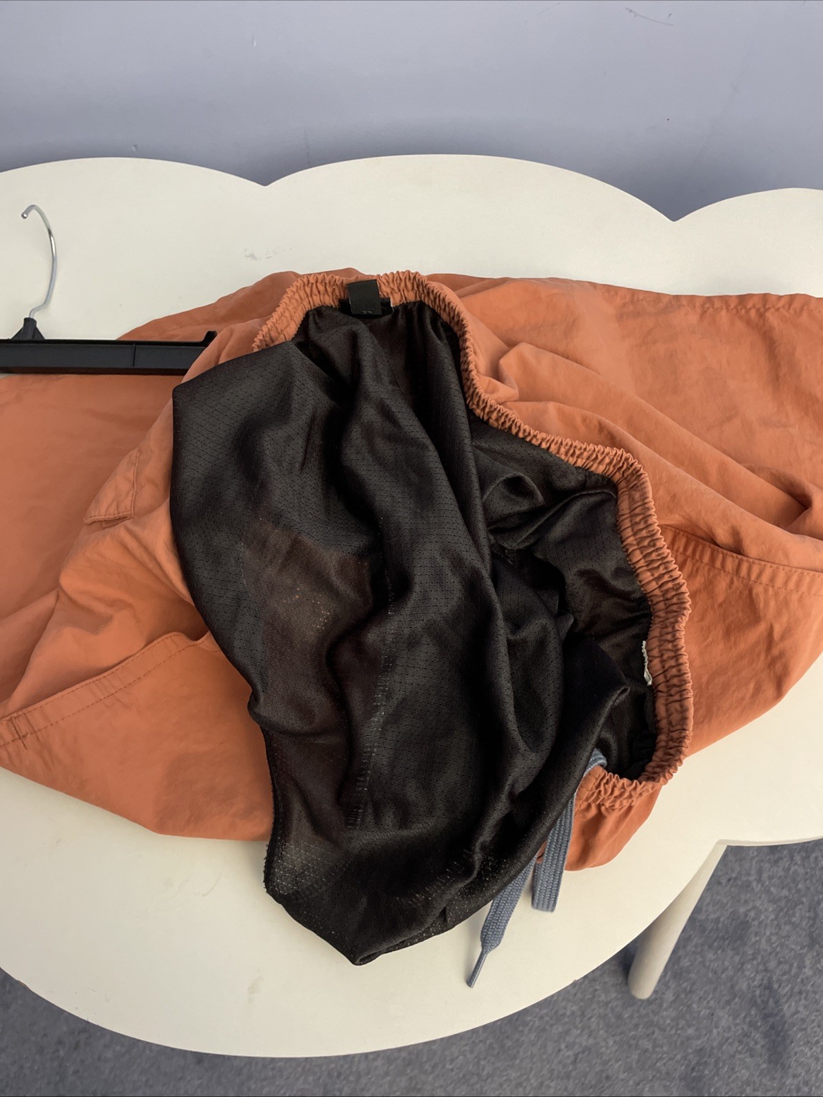 Patagonia Shorts NetPlus Shells 6” Orange Lined Swim Hiking Sz Large