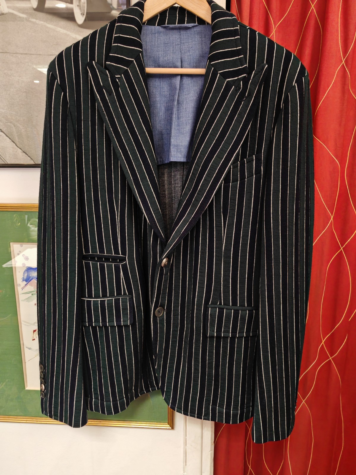 Italian John Sheep 700€ Men’s Blazer Jacket Size EU 52 ( L ) Made in Italy