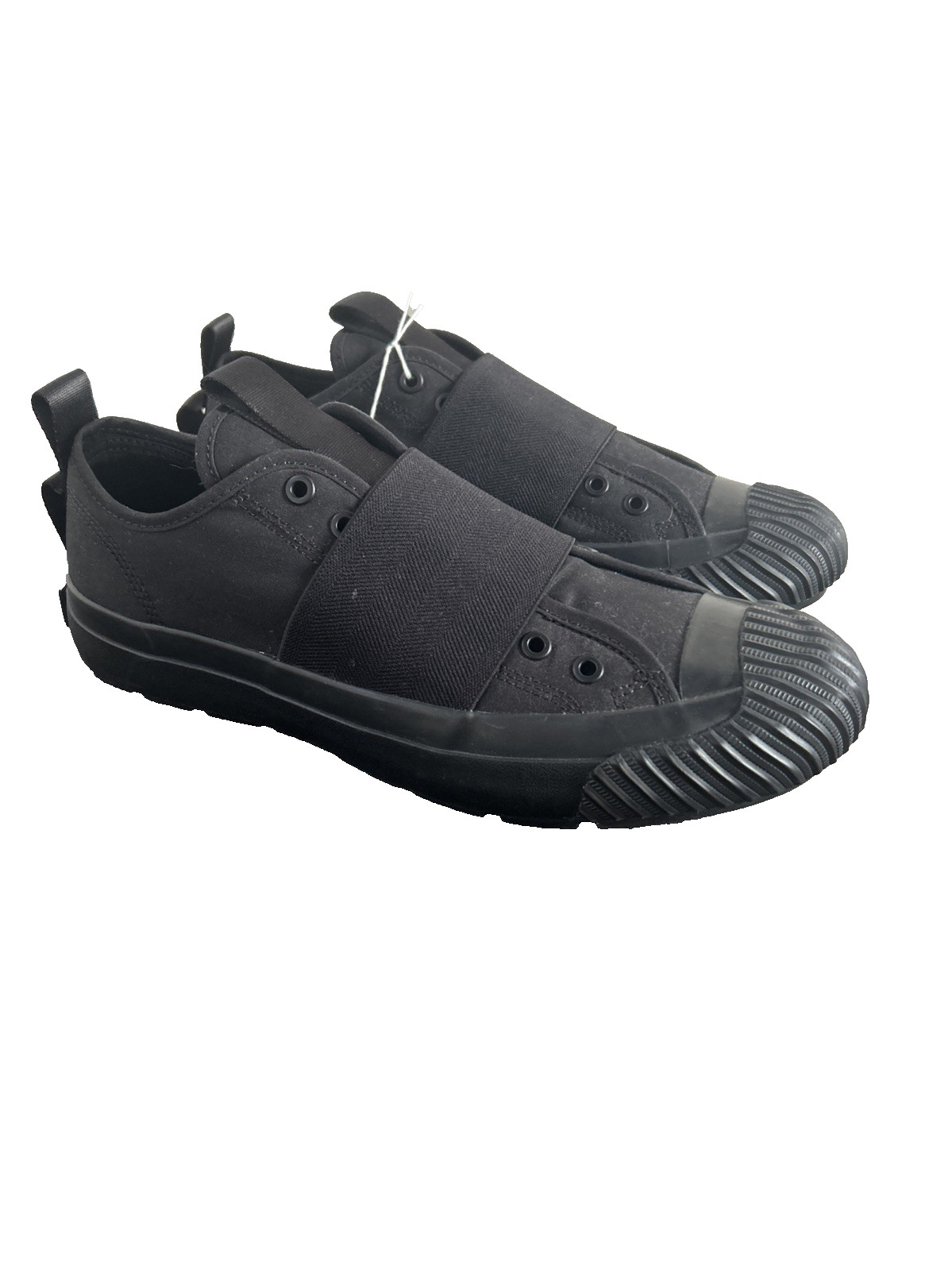P.F. Flyers Grounder Engineered Low Top Black/Black Canvas Sneakers Size 9.5 NEW