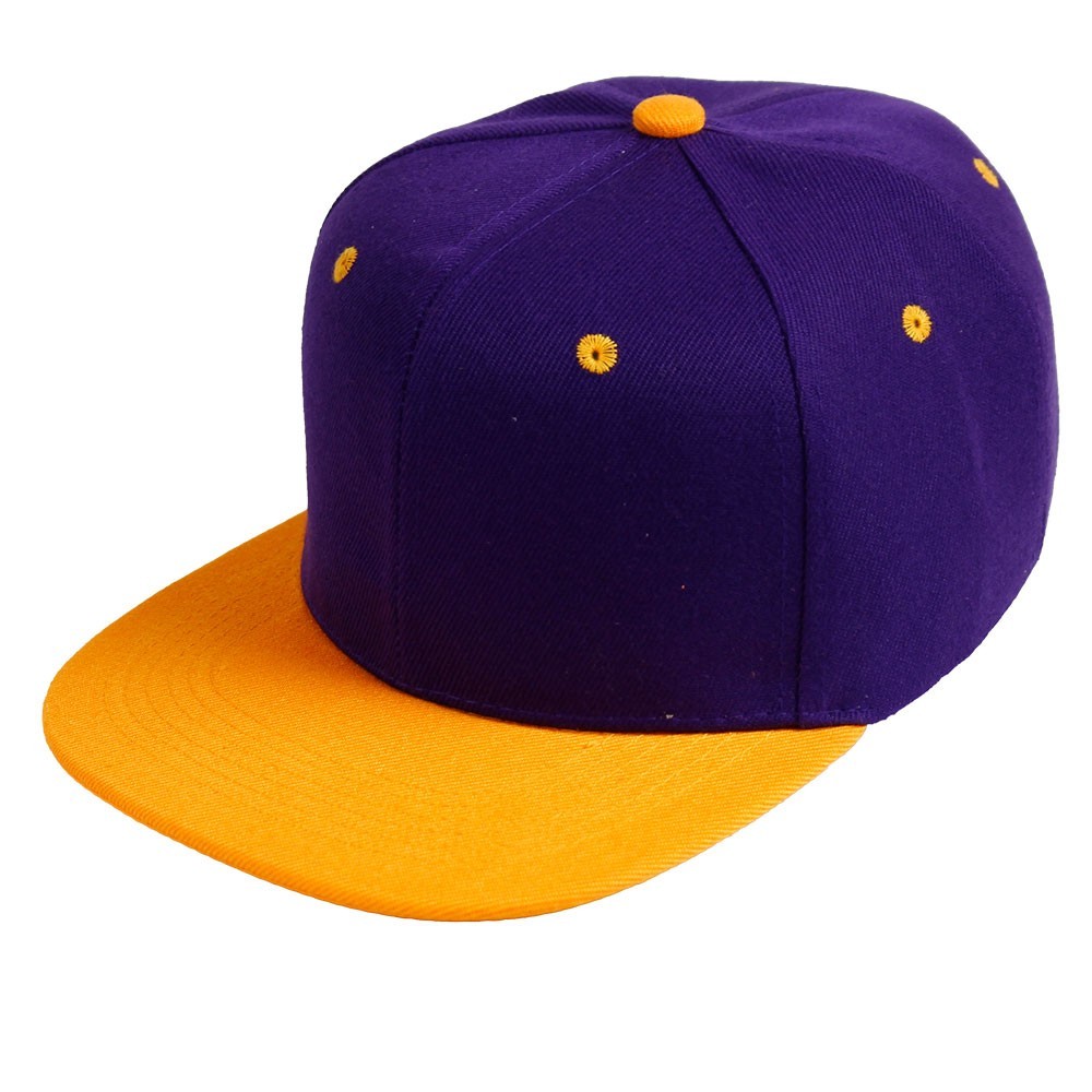 Snapback Baseball Cap Flat Bill Adjustable Blank Plain Solid Structured Hat