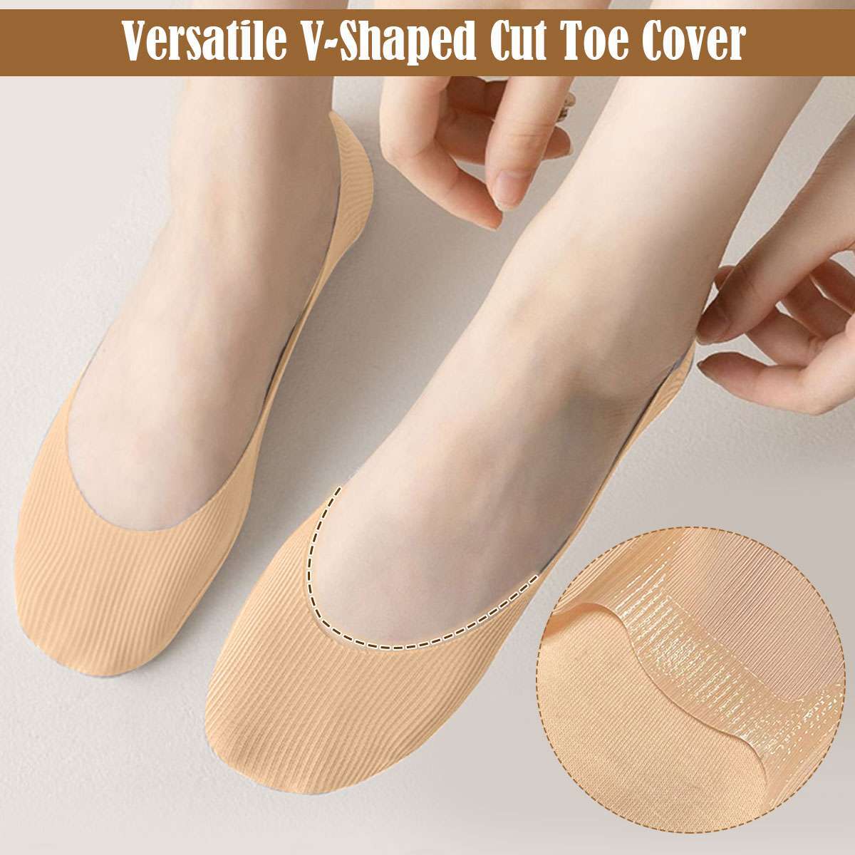 3 Pairs Womens No Show Nonslip Silicone Invisible Liner Low Cut Boat Heels Socks