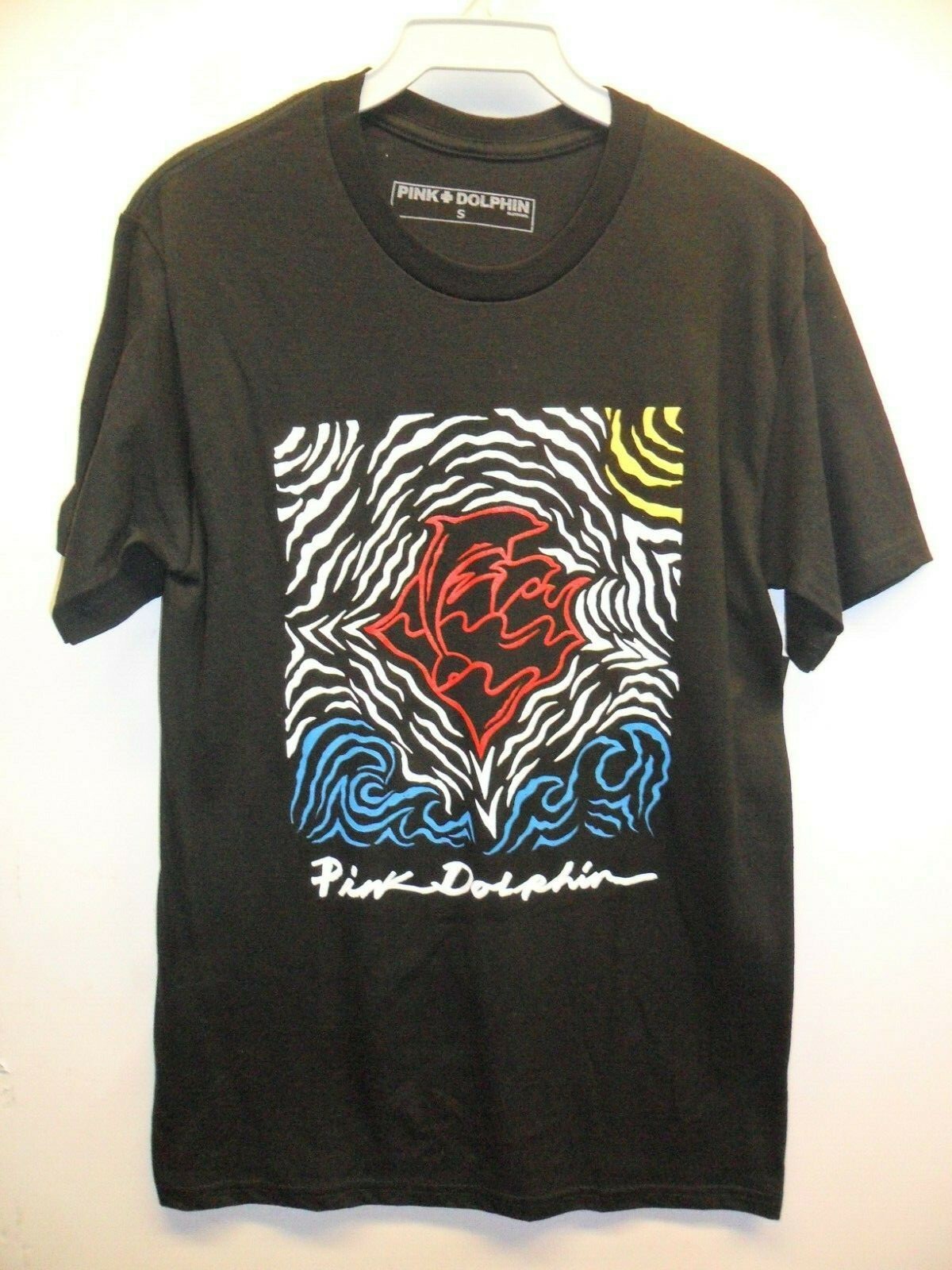 PINK DOLPHIN Men’s S/S T-Shirt – Black – Large – NWT – LAST ONE LEFT