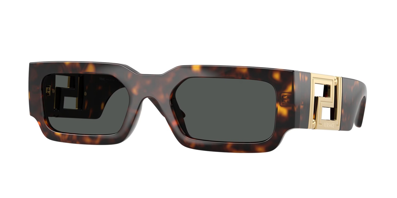VERSACE VE4506U 108 87 Havana Dark Grey 54 mm Men’s Sunglasses