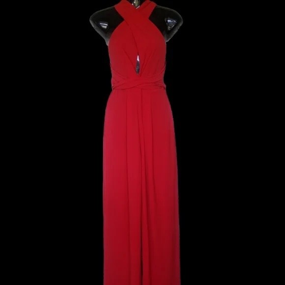 NEW With Tags The Room Red Multiway Tie Jumpsuit (Size Small)