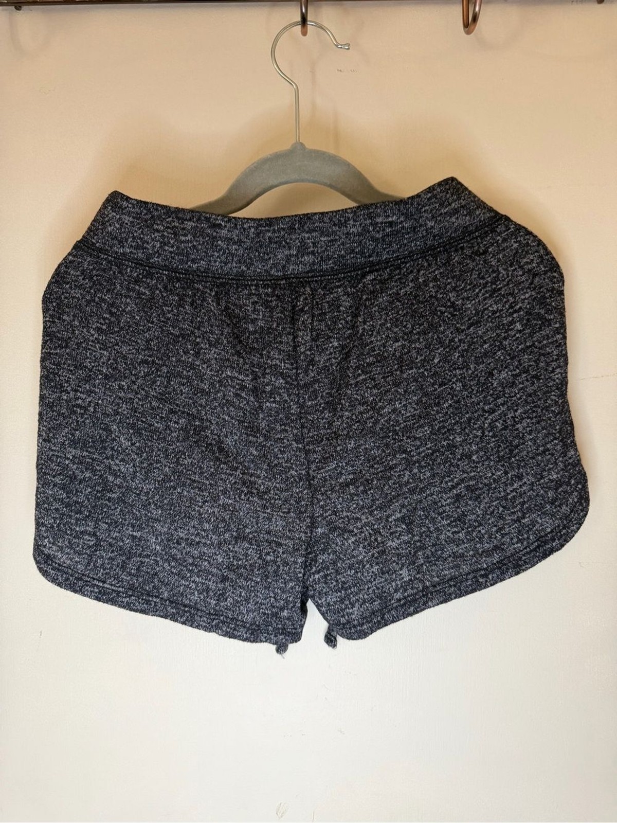 Justice Charcoal Heathered Drawstring Athletic Shorts