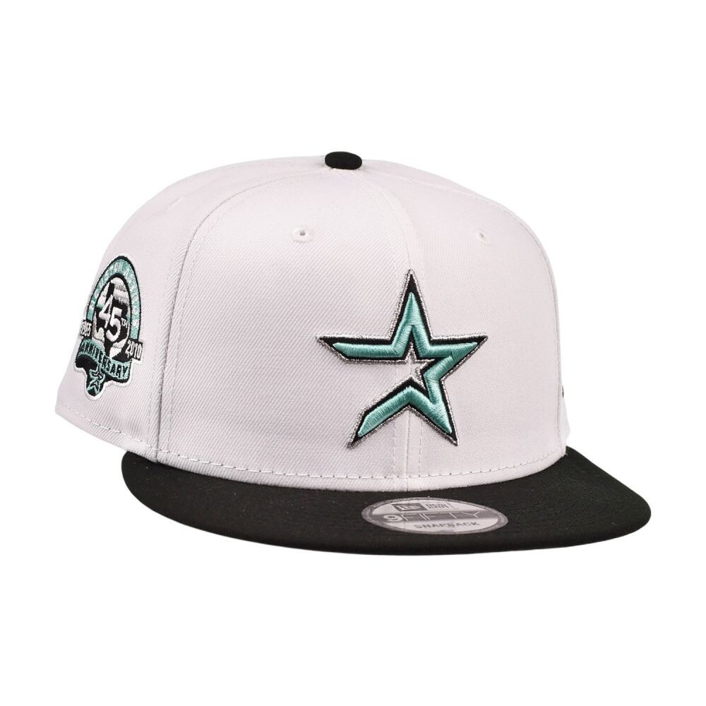 New Era Houston Astros 45th Anniversary 9Fifty Men’s Snapback Hat White-Black