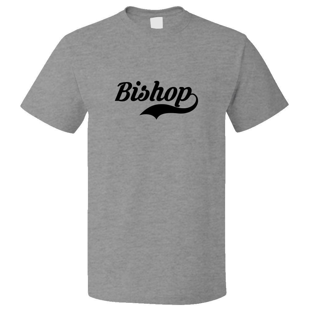 Funny Bishop Retro Old School T shirt Tee