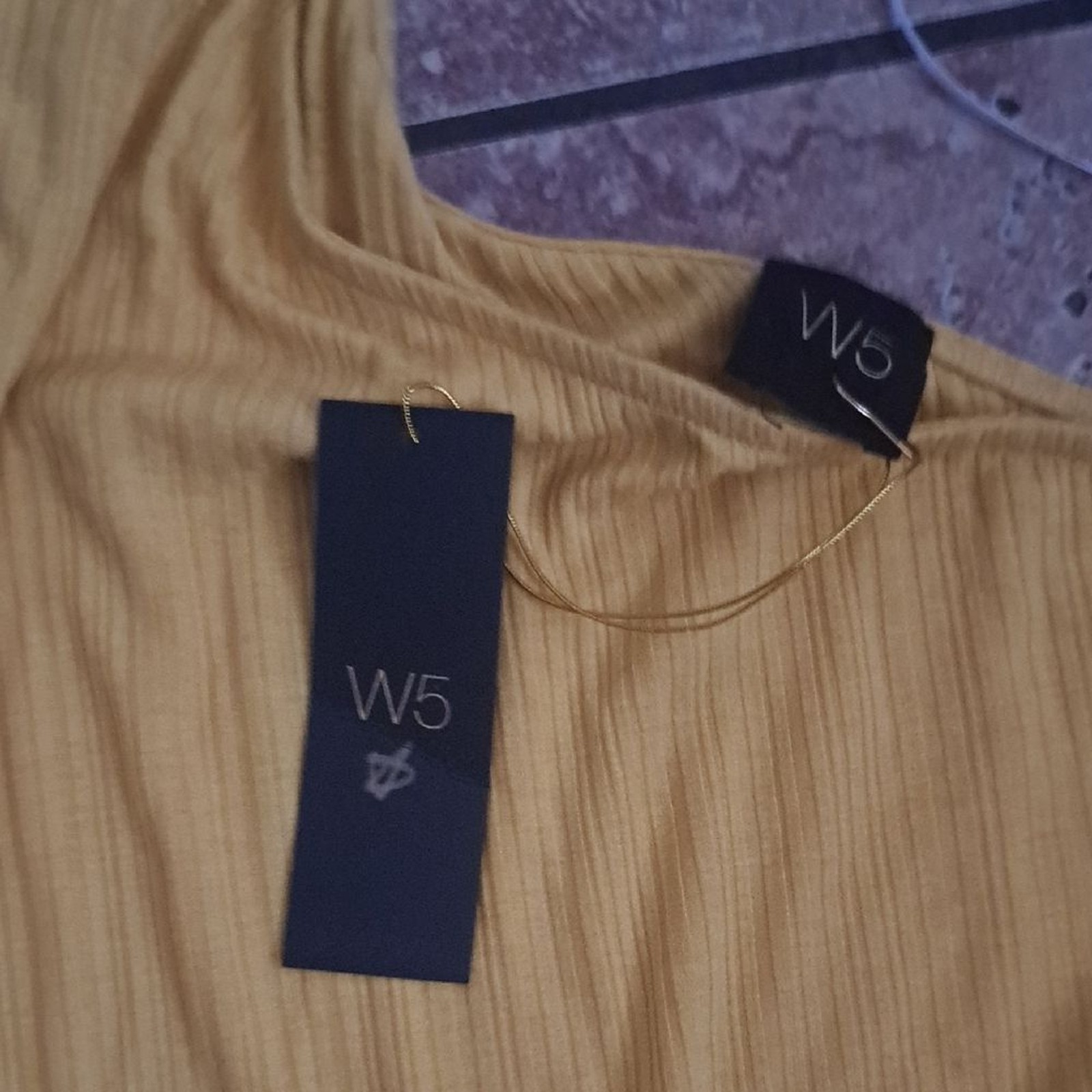 W5 Mustard Yellow Asymmetrical Blouse In Colab With Anthropologie.