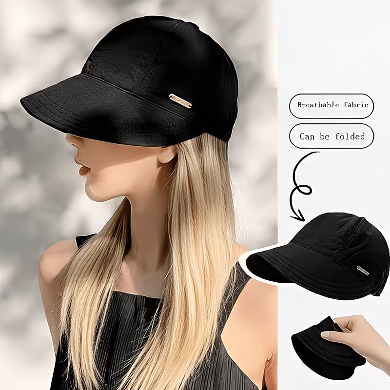 Womens Ladies Summer Wide Brim Foldable Sun Hat Anti-Uv Beach Visor Caps Hats US