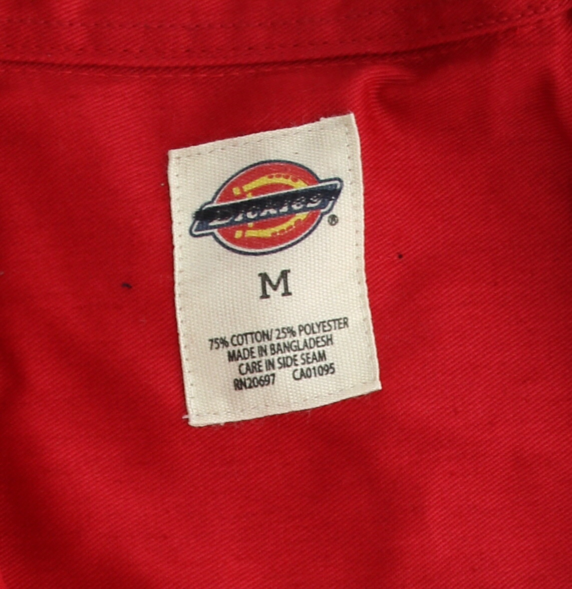 Dickies Men’s Work Shirt, Long-Sleeved Button-Down Collar, Two Front Pockets