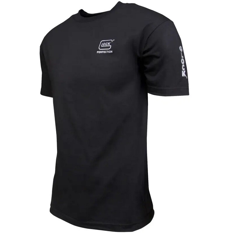 Glock AA1100 Men’s OEM Perfection Tee Short Sleeve T-Shirt, Black, 100% Cotton