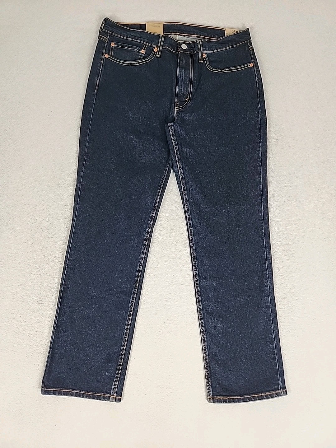 Levi’s 514 Regular Fit Zip Fly Straight Denim Jeans 34X30 Mens Dark Blue Stretch