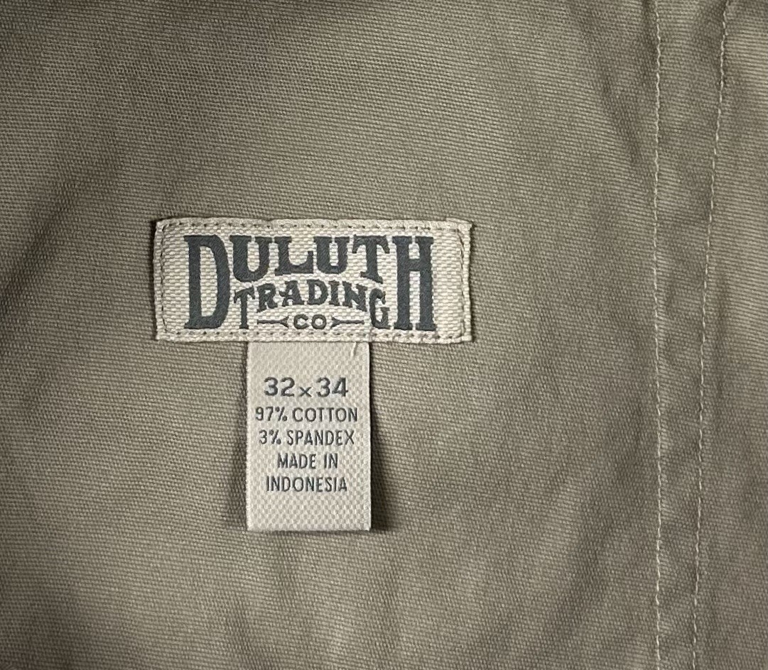Duluth Trading Flex Fire Hose Relaxed Fit 5 Pocket Pants Sz 32×34 Stretch 62752