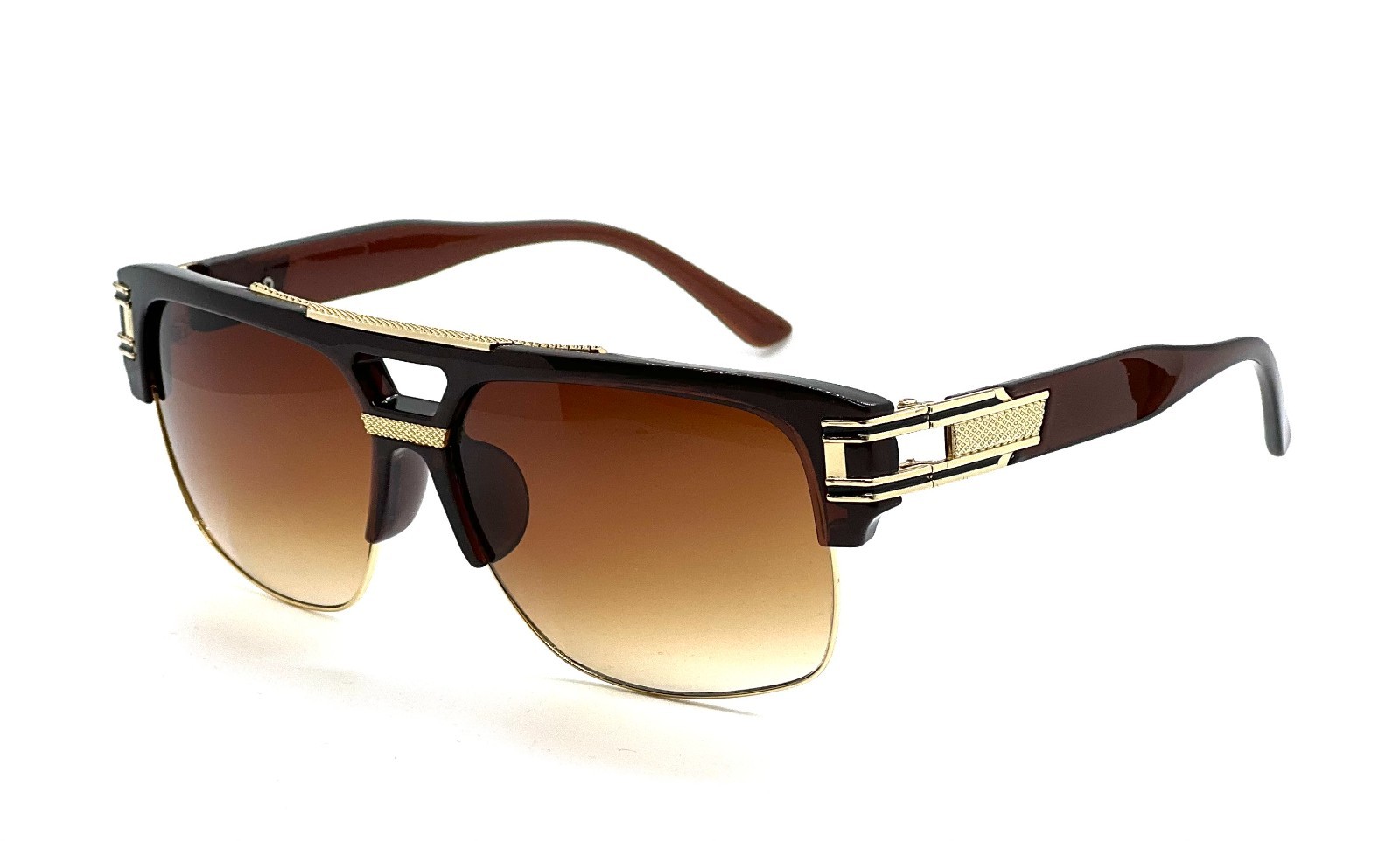 MEN SUNGLASSES CLEAR GAZELLE B-BOY HIP HOP SUNGLASSES OVERSIZED RETRO SQUARE