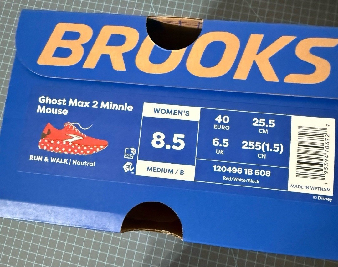 NEW Brooks runDisney Ghost MAX 2 Women’s 8 Running Shoes Sz 8.5