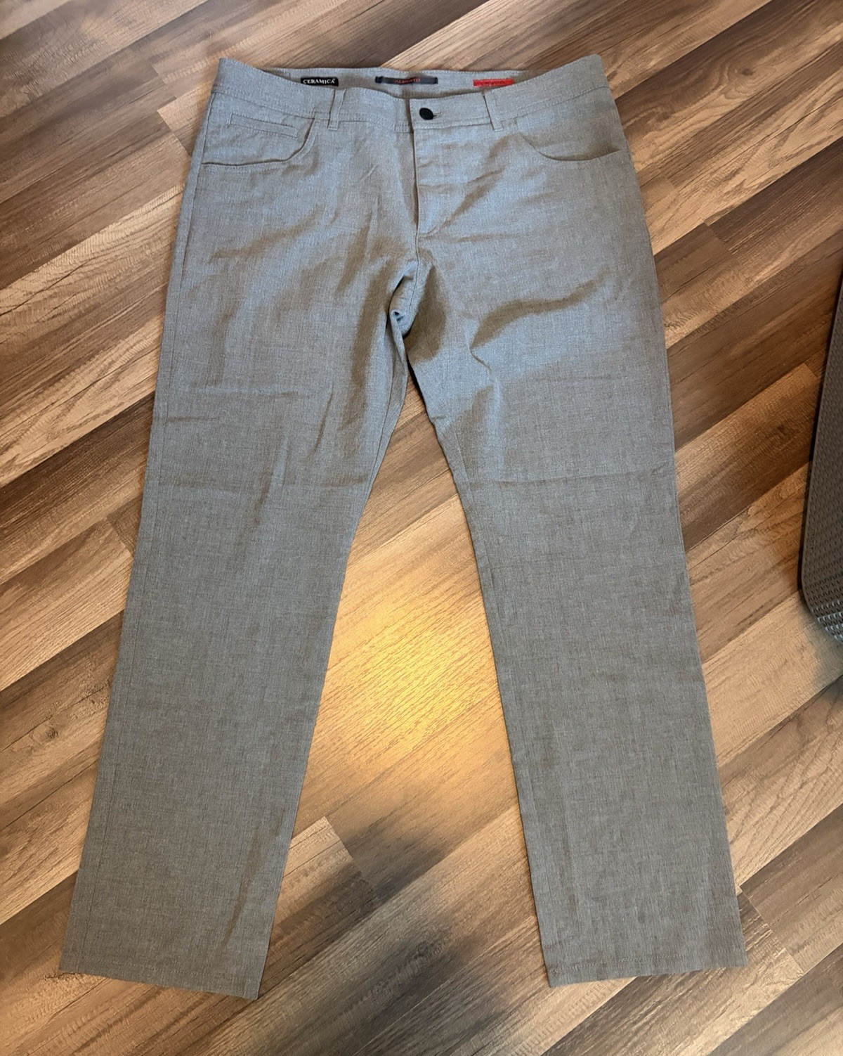 ALBERTO Ceramica Modern Fit Gray Flat Front Dress Pants Men’s 34 Waist