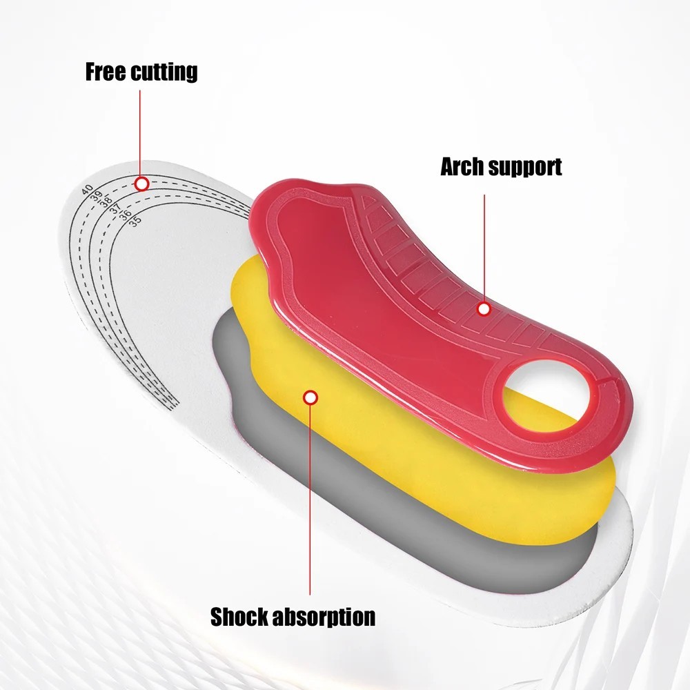 Orthotic High Arch Support Insoles Flatfoot Shoe Insert Insoles For Women Men US