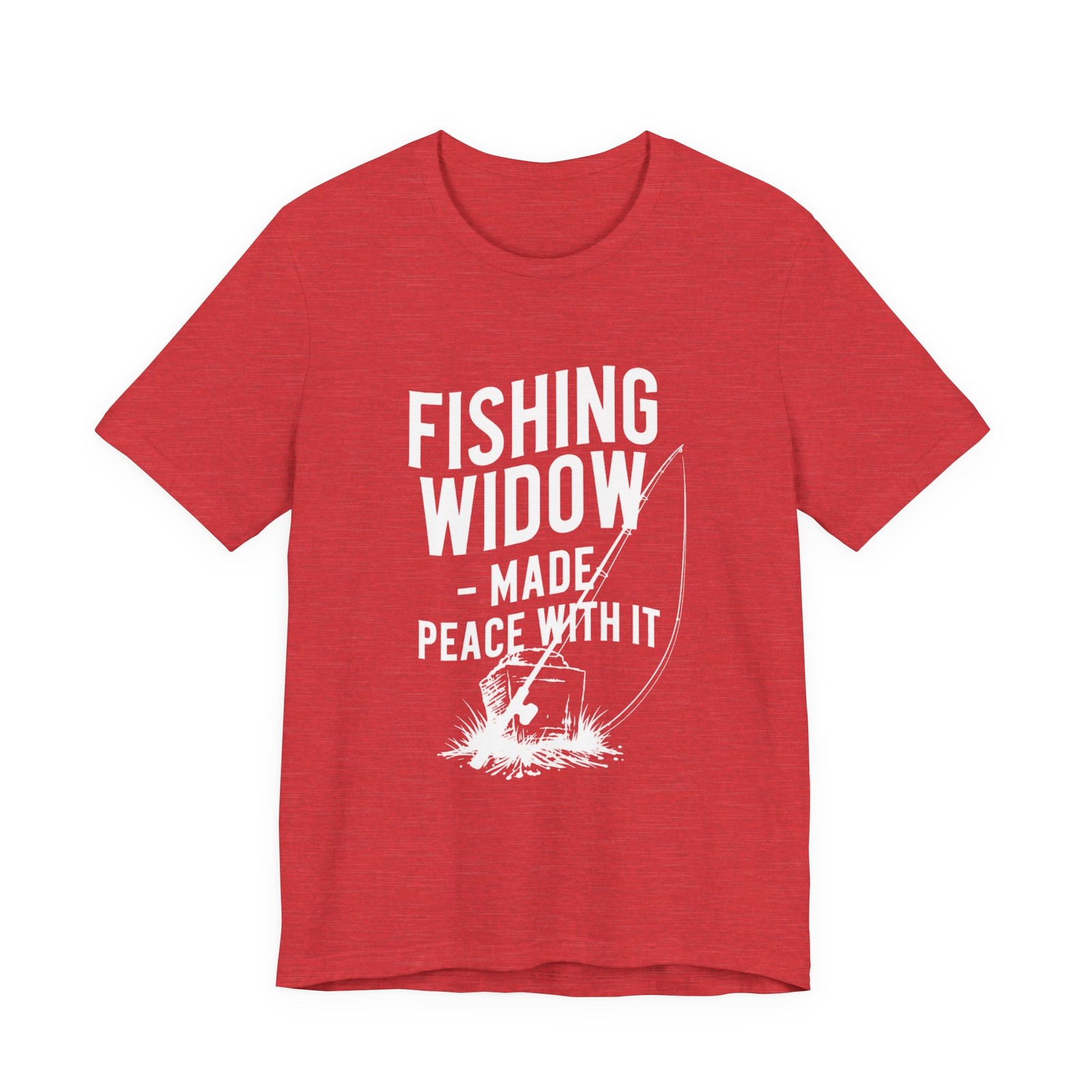 Fishing Widow Shirt Made Peace With It Funny Fishing Wife Tee Gift for Spouse