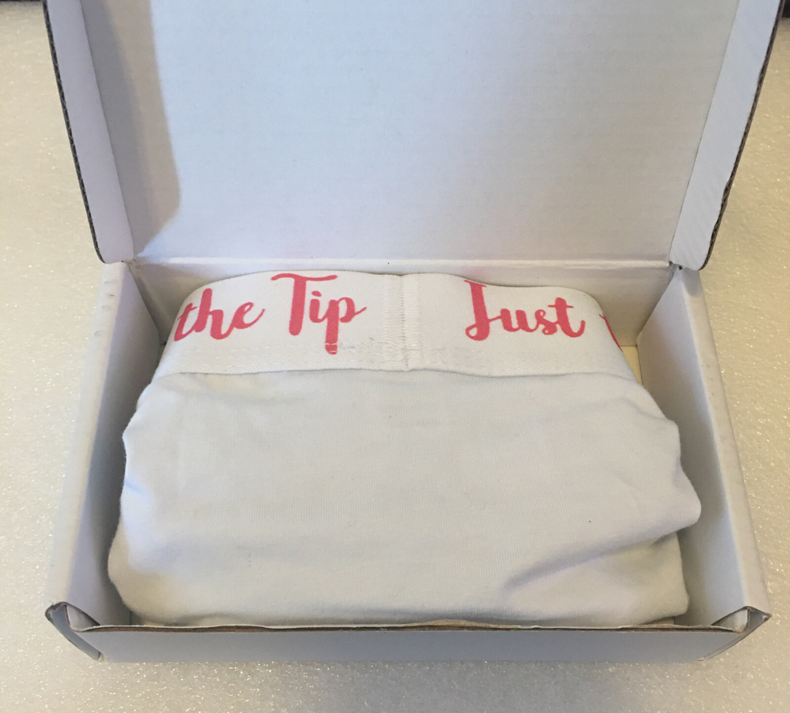 Twerp Funny Bachelorette Gift for Bride | Just The Tip Funny Underwear for Women