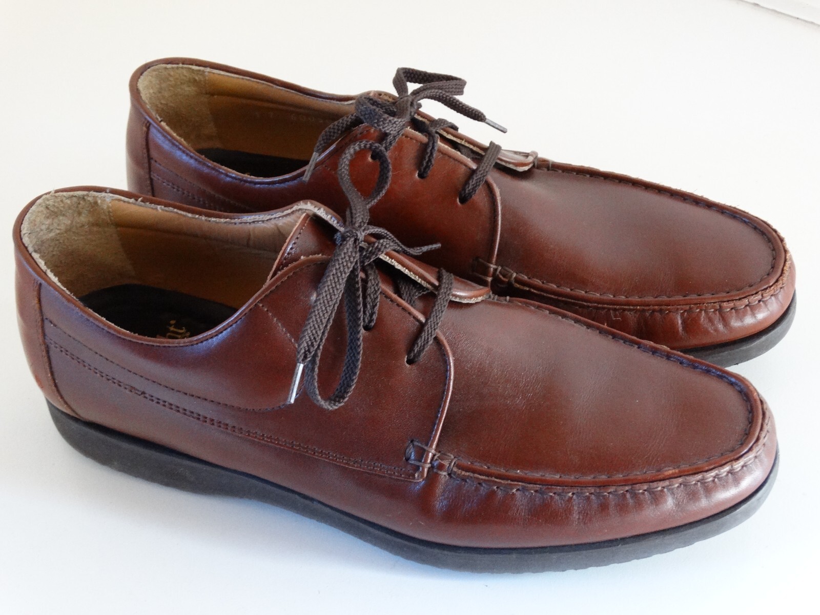 ET Wright Mens Shoes 10D Brown lace up Made in Italy