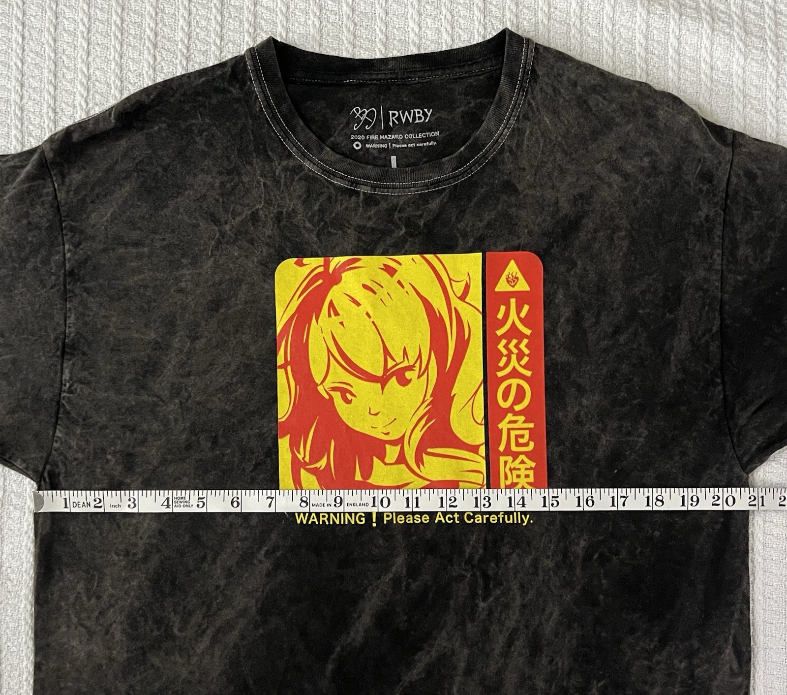 RWBY Yang Xiao Long 2020 Fire Hazard Collection Warning LG 20.5” X 28” Anime