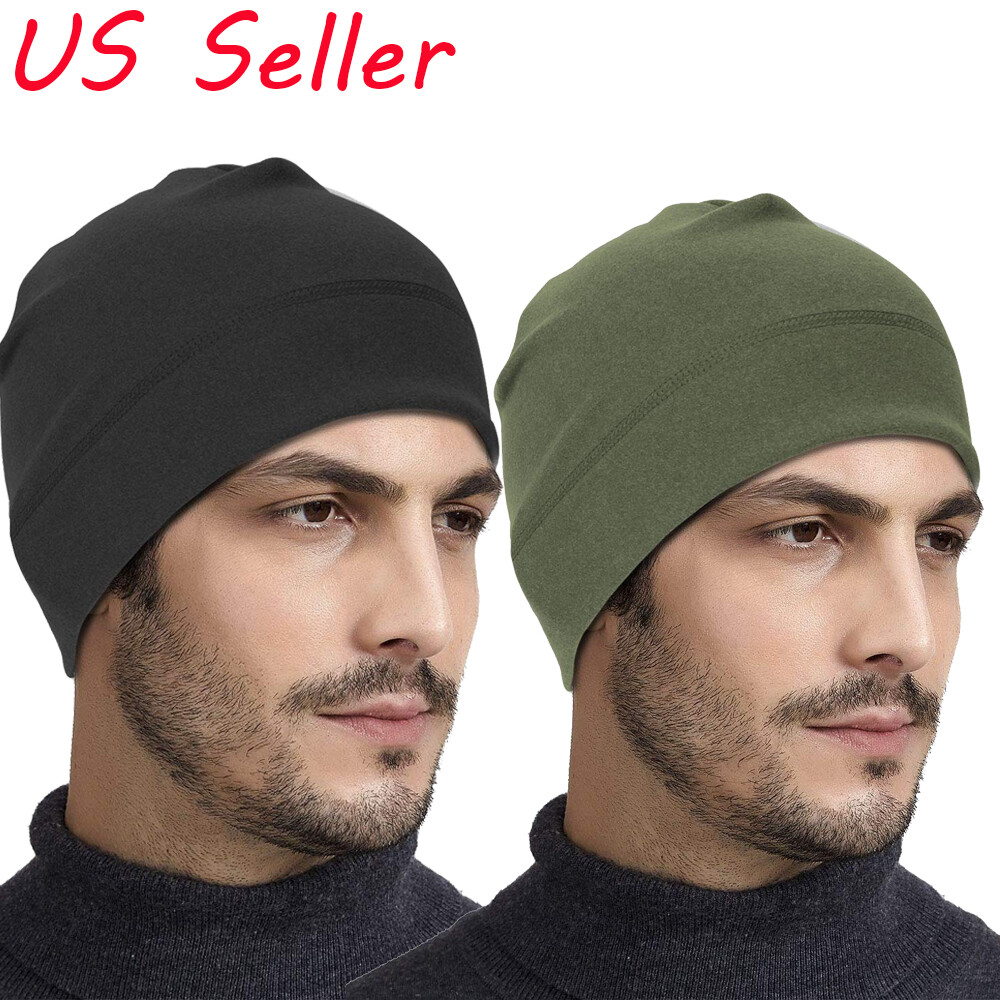 Winter Fleece Windproof Warm Hat Skull Cap Running Beanie Hat for Men Women US