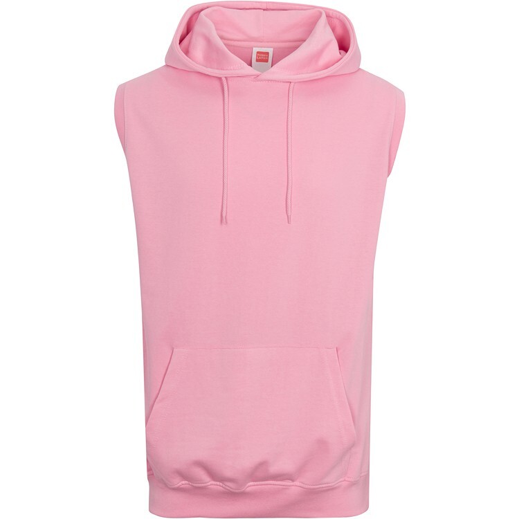 Mens Workout Hoodie Sleeveless Muscle Tank Top Gym Pullover Hooded Sweatshirt